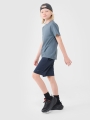 T-shirt lisa oversize para rapaz - turquesa 4FJWSS25TTSHM2324 turquesa