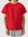 T-shirt lisa oversize para rapaz - vermelho 4FJWSS25TTSHM2324 Vermelho