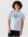 T-shirt estampada oversized para rapaz - azul 4FJWSS25TTSHM2325 azul
