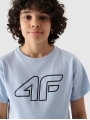 T-shirt estampada oversized para rapaz - azul 4FJWSS25TTSHM2325 azul