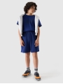 T-shirt estampada oversized para rapaz - azul 4FJWSS25TTSHM2325 azul