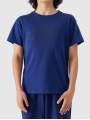 T-shirt estampada oversized para rapaz - azul 4FJWSS25TTSHM2325 azul