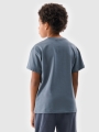 T-shirt estampada de grandes dimensões para rapaz - turquesa 4FJWSS25TTSHM2325 turquesa