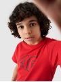 T-shirt estampada oversized para rapaz - vermelho 4FJWSS25TTSHM2325 Vermelho