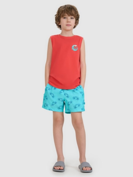 Calções de Banho/Praia para Rapaz - Vermelho/Cor-de-Rosa - 4FJWSS25UBDSM117   