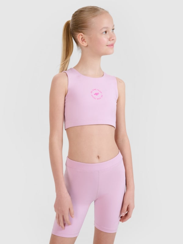Soutien desportivo 4FJWSS25USBAF148 cor-de-rosa