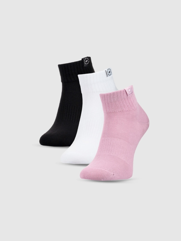 Meias de equipa casuais para rapariga (pack de 3) - multicolorido 4FJWSS25USOCF347 multicolorido