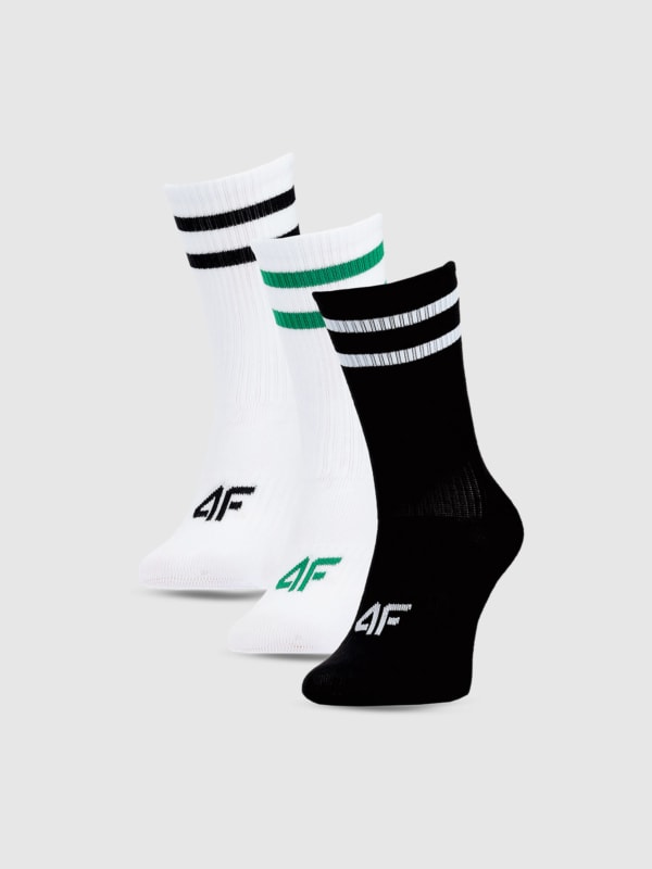 Meias casual para rapaz (pack de 3) - multicoloridas 4FJWSS25USOCM350 multicoloridas