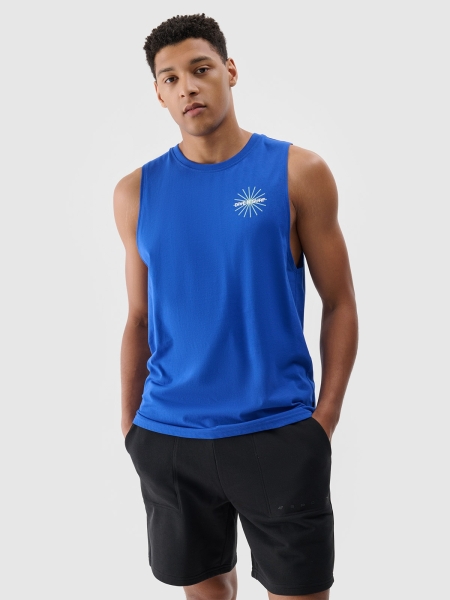 Camisola de Alças para Homem - Azul - 4FRSS24TSLEM212                                                        
