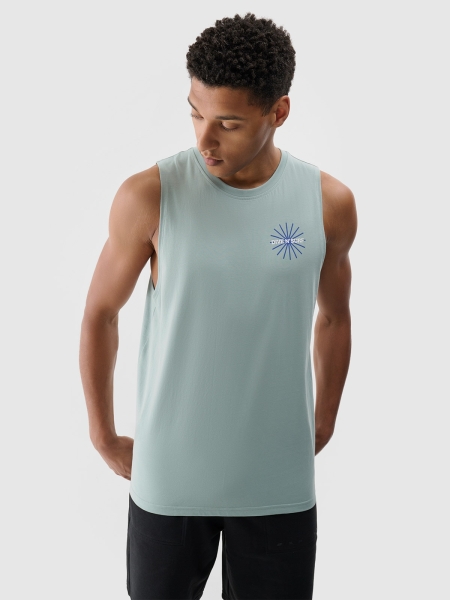 Camisola de Alças para Homem - Turquesa - 4FRSS24TSLEM212                                                        