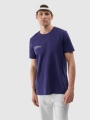 T-shirt com estampado para homem - azul marinho 4FRSS24TTSHM2061 azul marinho