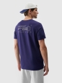 T-shirt com estampado para homem - azul marinho 4FRSS24TTSHM2061 azul marinho