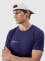 T-shirt com estampado para homem - azul marinho 4FRSS24TTSHM2061 azul marinho