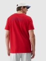 T-shirt com estampado para homem - vermelho 4FRSS24TTSHM2061 Vermelho