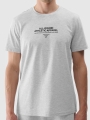T-shirt com estampado para homem - cinzento 4FRSS24TTSHM2063 cinzento