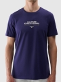 T-shirt com estampado para homem - azul marinho 4FRSS24TTSHM2063 azul marinho