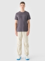 T-shirt regular para homem com estampado - cinzento 4FRSS24TTSHM2077 cinzento
