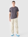 T-shirt regular para homem com estampado - cinzento 4FRSS24TTSHM2077 cinzento