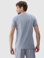T-shirt regular para homem com estampado - cinzento 4FRSS24TTSHM2077 cinzento