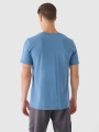 T-shirt regular para homem com estampado - azul 4FRSS24TTSHM2078 azul