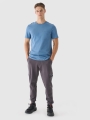 T-shirt regular para homem com estampado - azul 4FRSS24TTSHM2078 azul