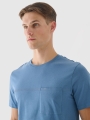 T-shirt regular para homem com estampado - azul 4FRSS24TTSHM2078 azul