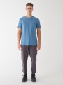 T-shirt regular para homem com estampado - azul 4FRSS24TTSHM2078 azul