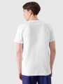 T-shirt regular para homem com estampado - branco 4FRSS24TTSHM2106 Branco