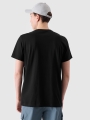 T-shirt regular para homem com estampado - preto 4FRSS24TTSHM2106 preto