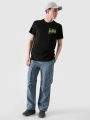 T-shirt regular para homem com estampado - preto 4FRSS24TTSHM2106 preto