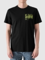 T-shirt regular para homem com estampado - preto 4FRSS24TTSHM2106 preto