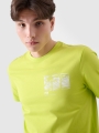 T-shirt regular para homem com estampado - verde 4FRSS24TTSHM2106 Verde