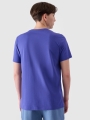 T-shirt regular para homem com estampado - roxo 4FRSS24TTSHM2106 violeta