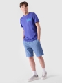 T-shirt regular para homem com estampado - roxo 4FRSS24TTSHM2106 violeta