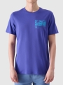 T-shirt regular para homem com estampado - roxo 4FRSS24TTSHM2106 violeta