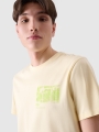 T-shirt regular para homem com estampado - amarelo 4FRSS24TTSHM2106 amarelo