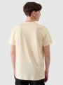 T-shirt regular para homem com estampado - amarelo 4FRSS24TTSHM2106 amarelo