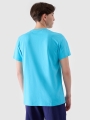 T-shirt regular para homem com estampado - turquesa 4FRSS24TTSHM2107 turquesa
