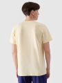 T-shirt regular para homem com estampado - amarelo 4FRSS24TTSHM2107 amarelo