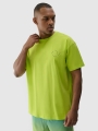 T-shirt oversize para homem com estampado - verde 4FRSS24TTSHM2131 Verde