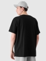 T-shirt oversize para homem com estampado - preto 4FRSS24TTSHM2132 preto