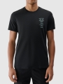 T-shirt regular para homem com estampado - preto 4FRSS24TTSHM2536 preto