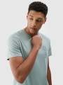 T-shirt regular para homem com estampado - hortelã 4FRSS24TTSHM2536 turquesa