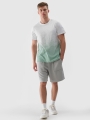 T-shirt regular para homem com estampado - branco 4FRSS24TTSHM2538 Branco