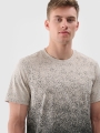 T-shirt regular de homem com estampado - bege 4FRSS24TTSHM2538 Bege