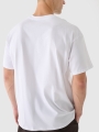 T-shirt regular para homem com estampado - branco 4FRSS24TTSHM2540 Branco