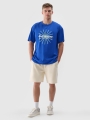 T-shirt regular para homem com estampado - cobalto 4FRSS24TTSHM2540 azul
