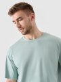 T-shirt oversize para homem com - mint 4FRSS24TTSHM2543 turquesa