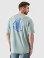 T-shirt oversize para homem com - mint 4FRSS24TTSHM2543 turquesa