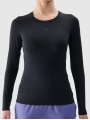 Camisola De Treino De Manga Comprida Para Mulher - Preto - 4FRSS25TFLOF324
